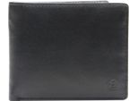 Esquire Pelle Porta Carte Di Credito Compact Credit Card Case Black Nero