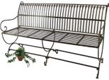 Dandibo Panca Da Giardino In Metallo Marrone Resistente Alle Intemperie 3 Posti Finca 153 Cm Panca Da Giardino In Ferro