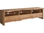 MASSIVMOEBEL24 | Mobile Tv In Legno Di Acacia 191X45X50 Acacia Naturale Laccato Pure Acacia #109