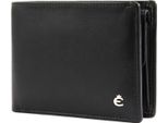Esquire Pelle Portafoglio Harry Rfid Wallet Quer Black Nero
