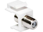 Connettore Keystone Tv/Sat Logilink Da F Femmina A F Femmina 75 Ohm Bianco (1 Confezione Morbida)
