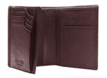 Esquire Pelle Caso Di Identificazione Deer Passport Case Brown Marrone Scuro