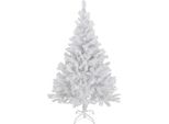 Albero Di Natale Artificiale - 120 Cm / Bianco - Albero Di Natale Artificiale Con Supporto Per Albero Incluso