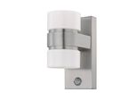 Eglo Sensor Led Applique Da Esterno Atollari 2×6 W Argento
