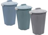 Cestino Universale Maxi In Plastica - 40 Litri - Cestino Multiuso Con Coperchio, Colori Assortiti