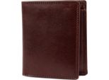 Leonhard Heyden Pelle Portafoglio Cambridge Combi Wallet Redbrown Marrone