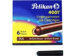 Cartucce D'inchiostro Pelikan 4001 TP/6, Marrone Brillante