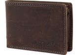 Bugatti Pelle Portafoglio Hunter Rfid Coin Wallet With Flap 4CC Brown Marrone