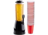Colonna Di Birra Relaxdays Con Rubinetto E Boccale Da Beer Pong