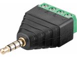 Goobay Morsettiera 4 Pin A Jack 3,5 Mm Spina 4 Pin Stereo (Sfuso)