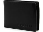 Bugatti Pelle Portafoglio City Line Rfid Coin Wallet With Flap 4CC Black Nero
