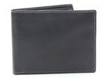 Esquire Pelle Portafoglio Dallas Wallet Horizontal Black Nero