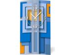 Orologio Da Parete Astratto Blu Verticale Di Design Orologio Da Parete Moderno Di Design Silenzioso Senza Ticchettio Dixtime 3DS-0007