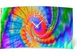 Orologio Da Parete Di Design Arcobaleno Psychodelic Orologio Da Parete Moderno Design Silenzioso Senza Ticchettio Dixtime 3DS-0237