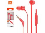 Jbl Tune 110 - Cuffie In-Ear Bluetooth Con Microfono, Rosso
