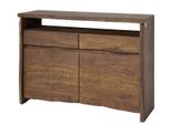 MASSIVMOEBEL24 | Credenza In Legno Di Acacia 131X45X96 Marrone Laccato Pure Acacia #203