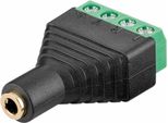 Goobay Morsettiera 4 Pin A Jack 3,5 Mm Presa 4 Pin Stereo (Bulk)