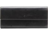 Esquire Pelle Portafoglio Dallas Wallet With Flap Black Nero