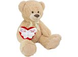 Brubaker Orsetto Xxl Alto 100 Cm Beige Con Cuore 'Un Angelo Senza Ali Si Chiama Mamma' Peluche Di Peluche
