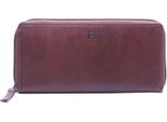 Esquire Portafoglio Dallas Zip Around Wallet Brown Marrone