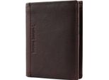 Bruno Banani Pelle Portafoglio Arizona Wallet High With Flap Brown Marrone