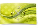 Orologio Da Parete Di Design Verde Astratto Orologio Da Parete Moderno Design Silenzioso Senza Ticchettio Dixtime 3D-0017