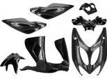 Carenatura Tnt 7 Parti Compatibile Con Yamaha Aerox, Mbk Nitro, Nero Non Verniciato