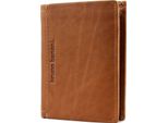 Bruno Banani Pelle Portafoglio Arizona Wallet High With Flap Cognac Marrone