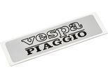 Adesivo Bestprice Argento Compatibile Con Piaggio / Vespa