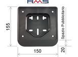 Porta Targa Rms Compatibile Con Piaggio / Vespa Ciao / Si