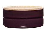 Barattolo Riess Con Coperchio In Frassino ⌀13Cm 0,5L Smalto Melanzana