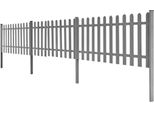 Vidaxl Recinzione A Picchetto Con Pali 3 Pz. Wpc 600X60 Cm