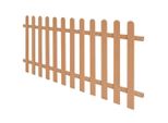 Vidaxl Wpc Lattenzaun 200 X 80 Cm Braun