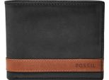 Fossil Porta Carte Di Credito Quinn Bifold Flip Id Black Nero