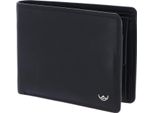 Golden Head Pelle Portafoglio Polo Rfid Protect Billfold Coin Wallet Black Nero