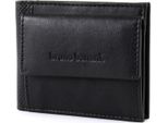 Bruno Banani Pelle Portafoglio Rfid-Safe Mini Wallet Quer Black Nero