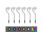 Vidaxl Luci Solari A Led 6 Pezzi 9X7,8X29,5 Cm