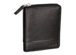 Bugatti Pelle Portafoglio Atlanta Flap Wallet Zipp Black Nero
