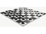 Gioco Di Dama Da Giardino, 8X8, Per Esterni E Interni - Pvc - Pietre Da 10 Cm - Senza Tabellone
