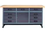 Banco Da Lavoro L1700Xp600Xh840Mm 9 Cassetti