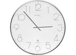 Orologio Da Parete Technoline, Con Movimento Radiocomandato, Ø 350 Mm, Cromo