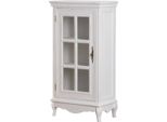 Casa Padrino Cassettiera In Stile Country Bianco Antico 52 X 30 X H. 101 Cm - Mobili Shabby Chic