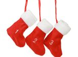 Calendario Dell'avvento Stivali In Feltro Rosso Bianco Riempibili 155Cm Natale