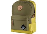 Nitro Zaino Per Il Tempo Libero Zaino Con Scomparto Per Laptop Urban Collection Urban Classic Backpack 20L Golden Mud Verde Giallo