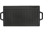 Piastra Grill Reversibile Bbq-Toro Con Manici In Ghisa, 50 X 23 X 1,5 Cm, Già Cotta