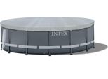 Intex 28040 - Telone Deluxe Per Piscina Con Struttura Ø 488 Cm, Sporgenza 25 Cm