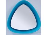 Casa Padrino Specchio Di Design Blu 64 X H. 63 Cm - Specchio Da Parete Di Design Con Luce