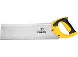 Topex Sega A Mano Per Box Obliquo 350 Mm, Denti Temprati 13TPI Sega Per Legno Per Tagli Obliqui Su Modanature - Sega Multiuso