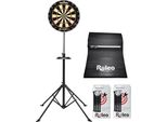 Set Steeldart Winmau Blade 6 + Supporto Per Freccette + Tappetino Roleo + 2 Set Di Freccette