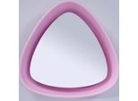 Casa Padrino Specchio Di Design Rosa 64 X H. 63 Cm - Specchio Da Parete Di Design Con Luce